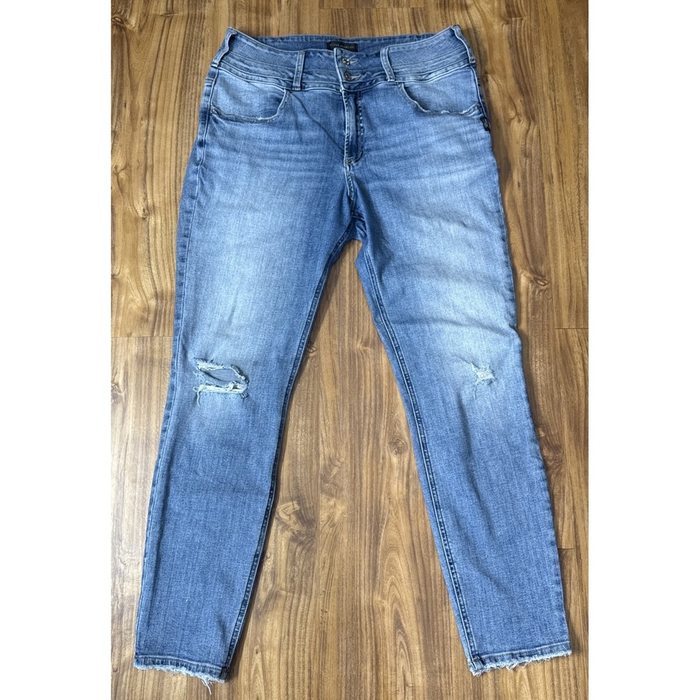 SILVER Women's AVERY SKINNY Blue High Rise Denim Jeans (Tag Size 32x29)